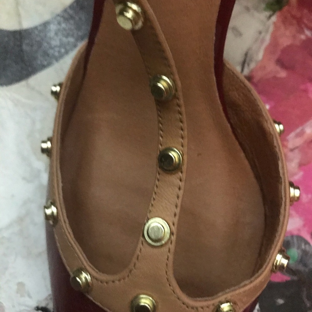 Halogen Red Studded Heels - Picture 4 of 10